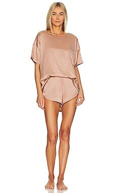 LUNYA Washable Silk Tee Set in Otium Tan from Revolve.com | Revolve Clothing (Global)