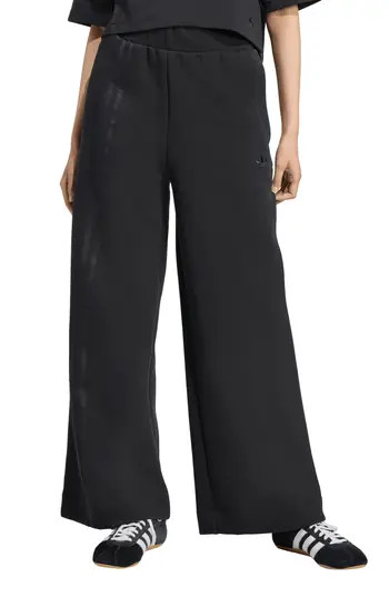 adidas Off Placed 3-Stripes Wide Leg Sweatpants in Black at Nordstrom Rack, Size Xx-Small | Nordstrom Rack
