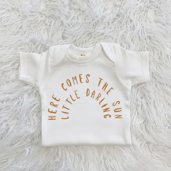 Here Comes the Sun Baby Bodysuit Rainbow Neutral Here Comes | Etsy | Etsy (US)
