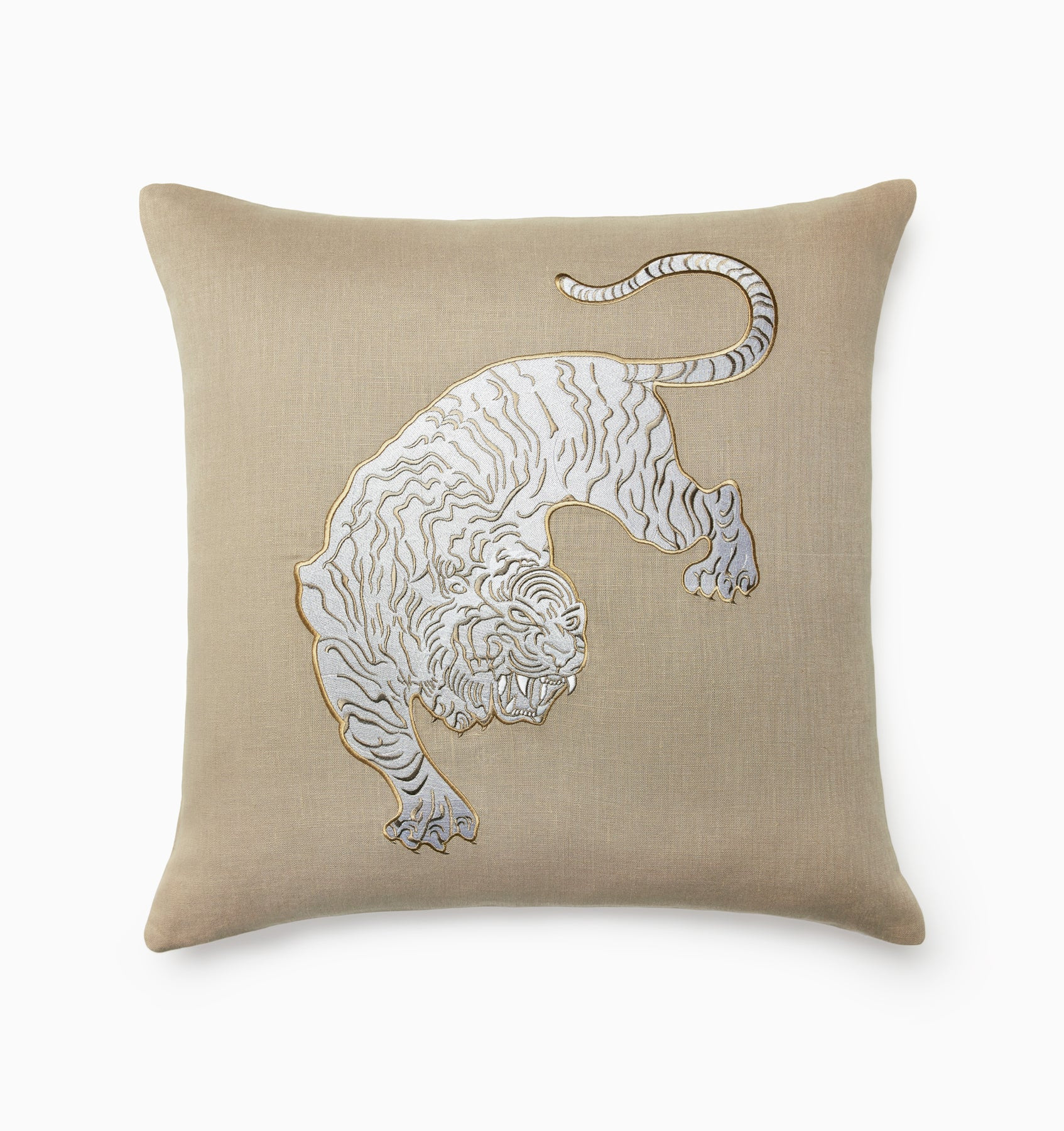 Siberian Tiger Decorative Pillow | SFERRA Fine Linens