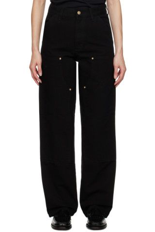 Carhartt Work In Progress - Black Double Knee Jeans | SSENSE