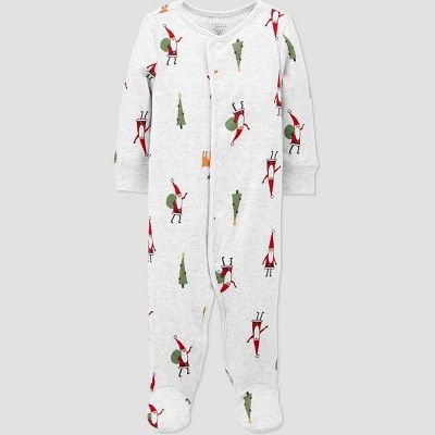 Baby Organic Cotton Christmas Sleep N' Play - little planet organic by carter's White | Target