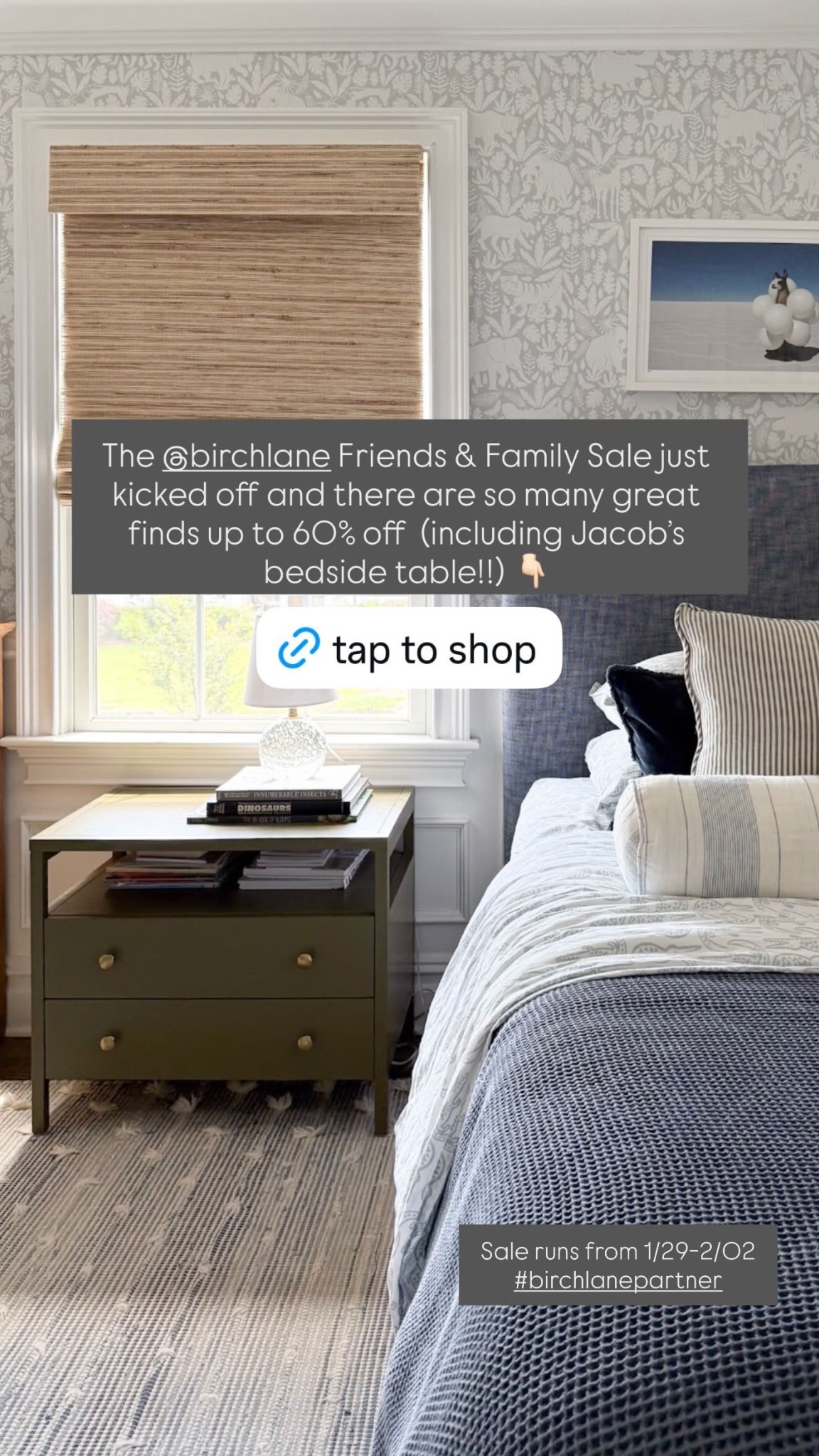 The @birchlane Friends & Family Sale just kicked off and there are so many great finds up to 60% off (including Jacob’s bedside table!!) 👇🏻 Sale runs from 1/29-2/02
#birchlanepartner