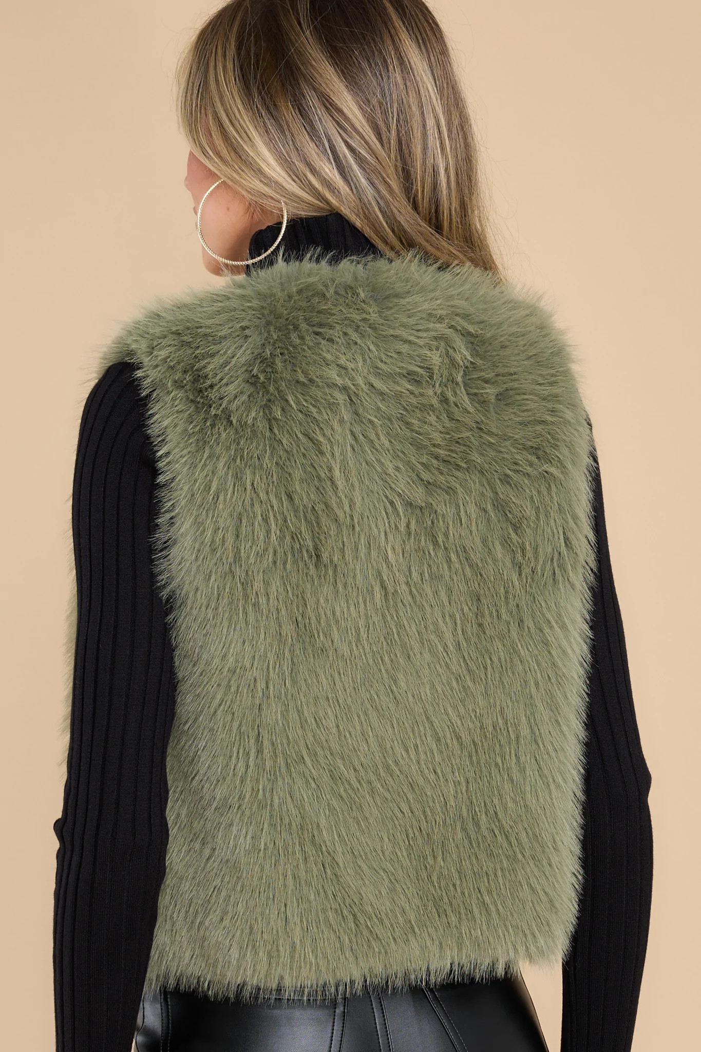 In The Wild Forest Green Vest | Red Dress 