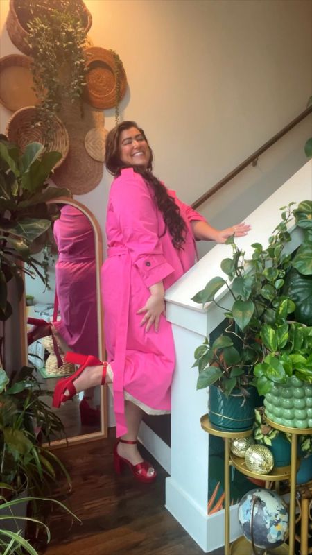 I didnt know i needed a pink trench coat until i SAW this pink trench coat 🧥 plus-size coat trench curvy colorful jacket 

#LTKplussize #LTKSpringSale #LTKMostLoved