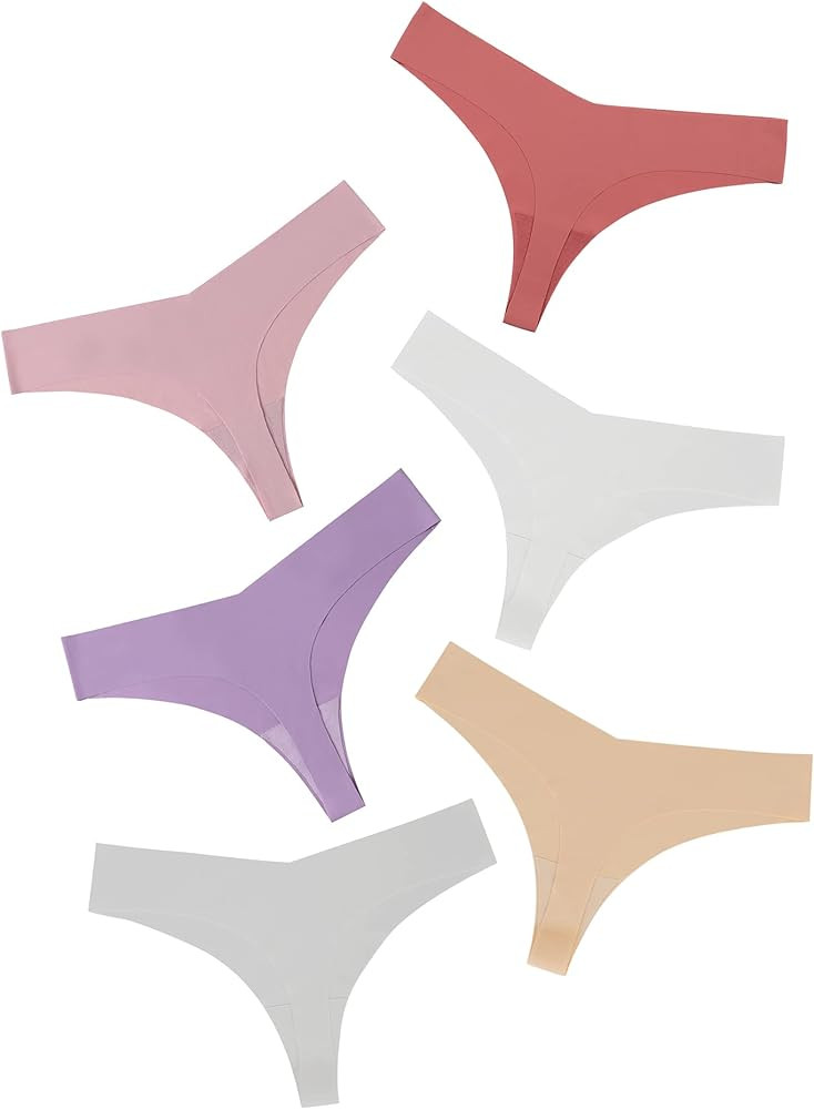 DEANGELMON Seamless Thongs for Women No Show Thong Underwear Women Comfortable Multiple Pack | Amazon (CA)