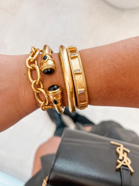 Fall arm party from Julie Vos 💛🤩
Love mixing and matching her bracelets and absolutely this new black cuff for fall!

#LTKstyletip