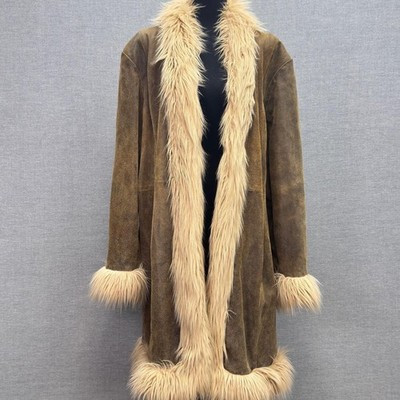 Vintage Wilsons Leather Maxima Suede Leather Penny Lane Jacket Coat 3X | eBay US