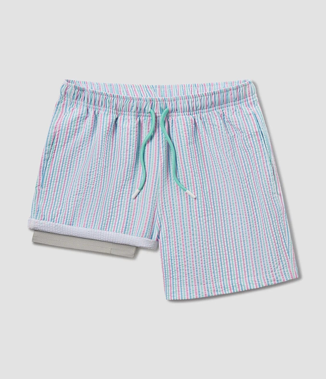 Clubhouse Men's Seersucker Swim Shorts - Men's Swim Trunks | Southern Shirt