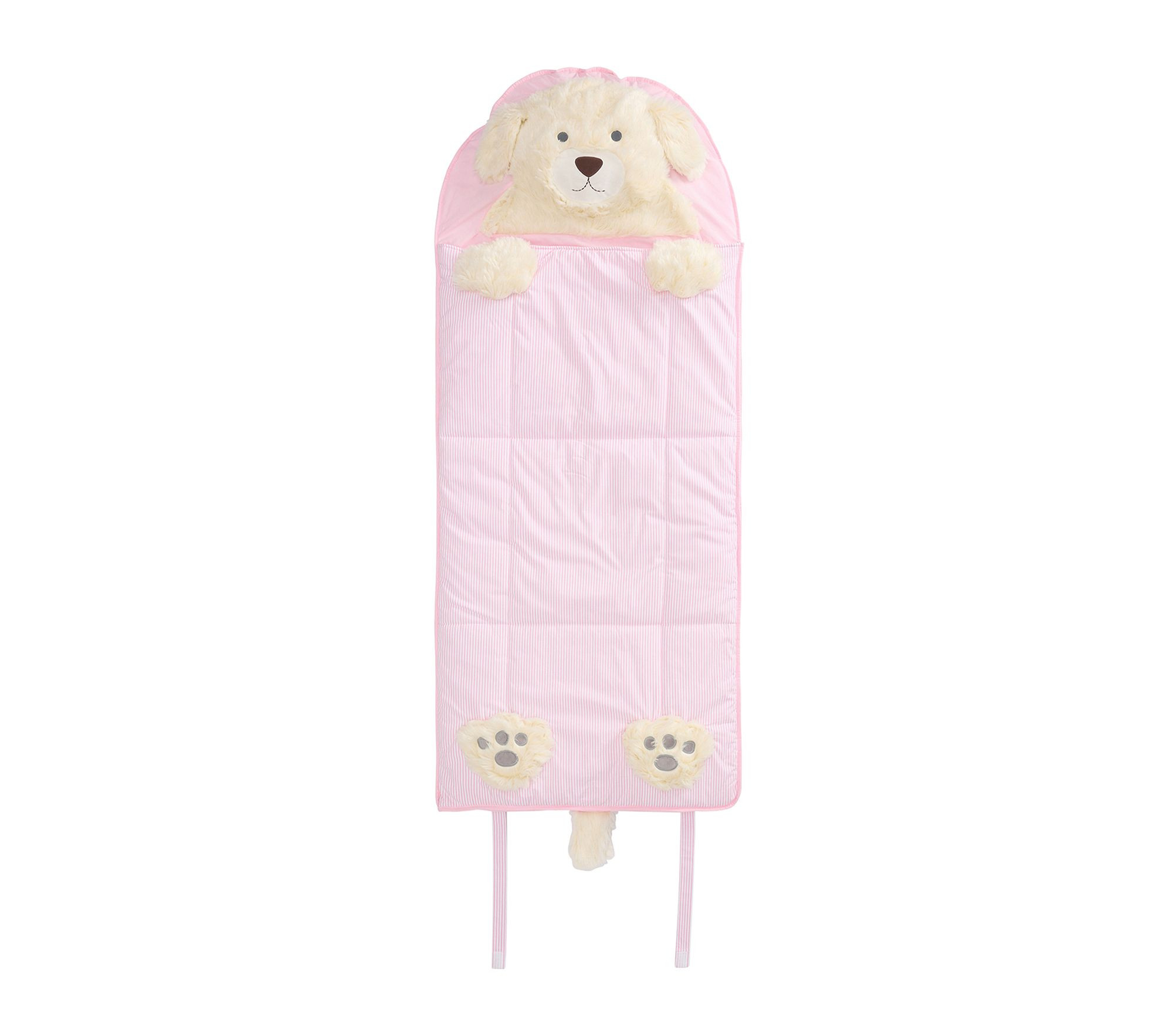Puppy Striped Shaggy Head Sleeping Bag | Pottery Barn Kids