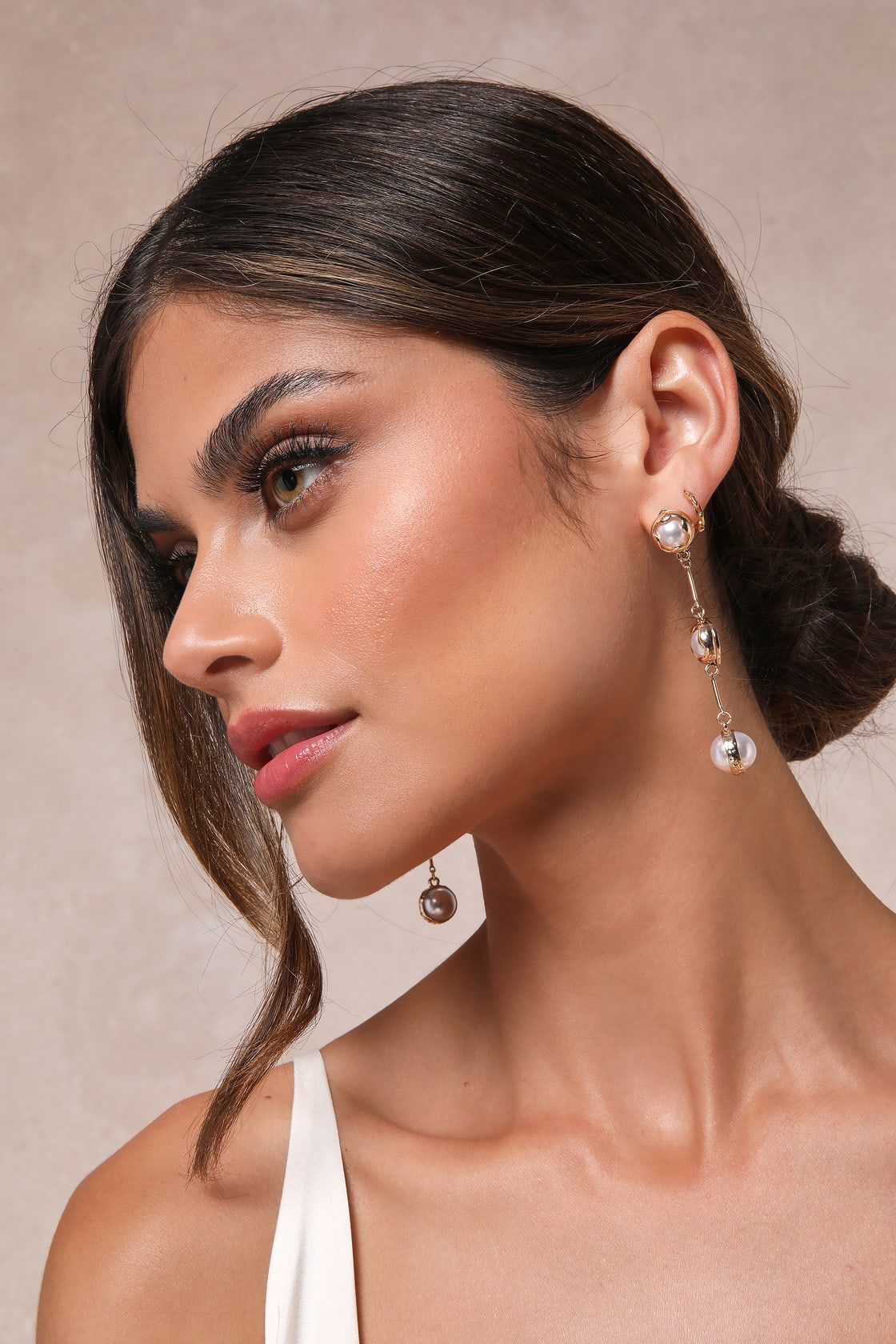Modern Charisma Gold Pearl Drop Earrings | Lulus