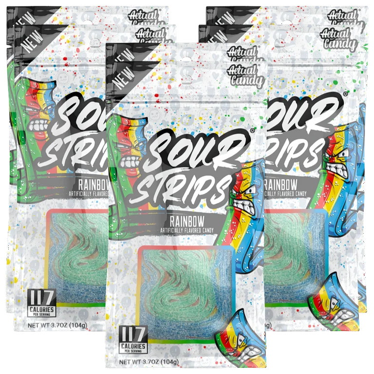 Rainbow Flavored Sour Strips | Walmart (US)
