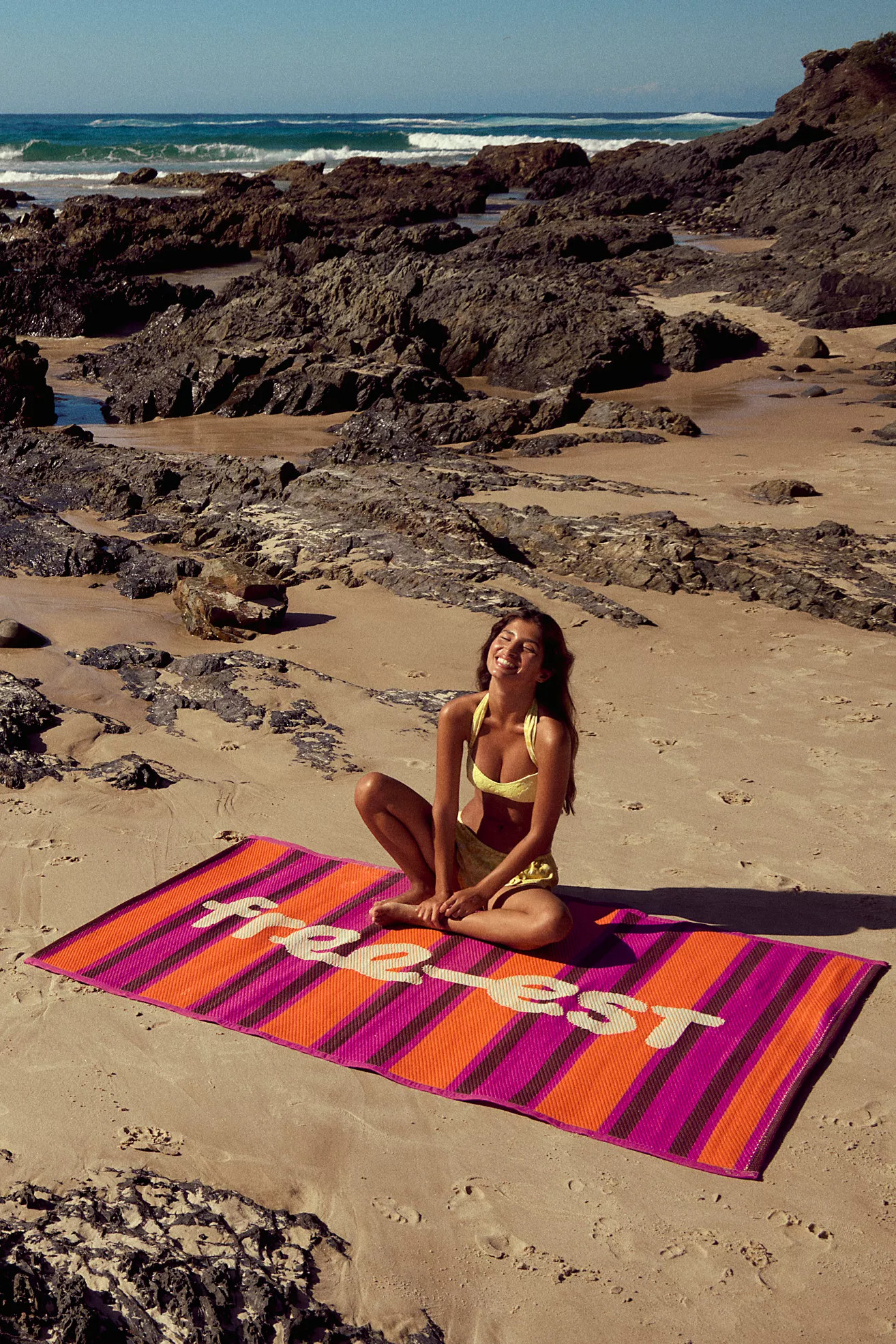 free-est Woven Beach Mat | Free People (Global - UK&FR Excluded)