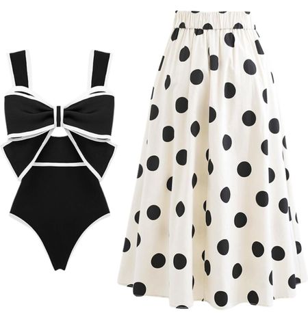 Summer outfit
Polka dot skirt and black bodysuit/ swimsuitt

#LTKmidsize #LTKstyletip #LTKfindsunder100