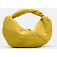 Zara - Gathered Leather Handbag - Lime Green - One Size Only - Woman | Zara US