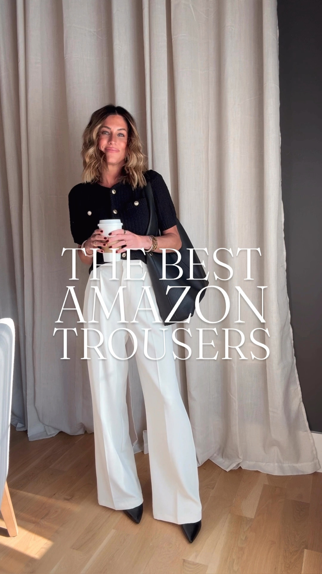 The BEST trousers from Amazon and they’re under $40! They are so comfortable, you can wear them for hours and the quality is truly unmatched. They have regular, short and long length. For sizing 👉pants: I am wearing the xs, long length to wear with heels and short or regular to wear with flats. 

#LTKStyleTip #LTKFindsUnder50 #LTKFindsUnder100