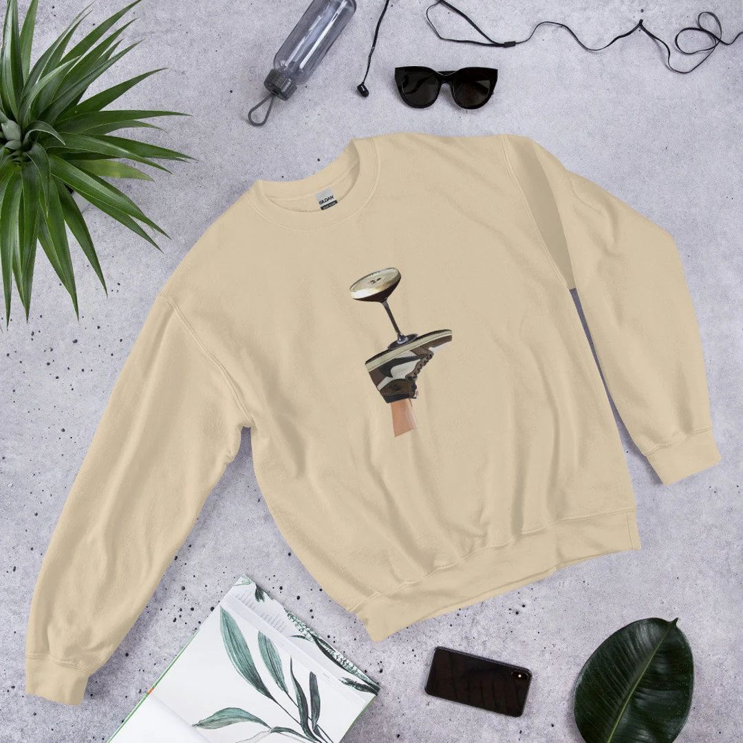 Espresso Martini Sneaker Print Sweatshirt - Etsy | Etsy (US)