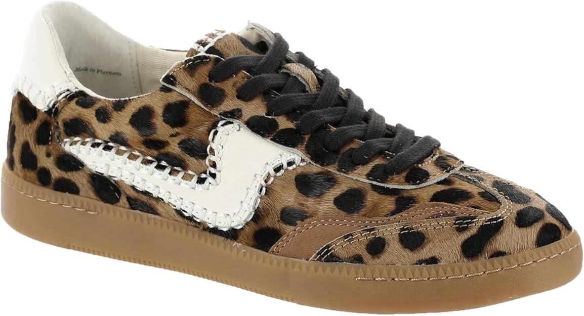 Dolce Vita Women's Notice Stitch Sneaker, DK Leopard Calf Hair, 6 | Amazon (US)