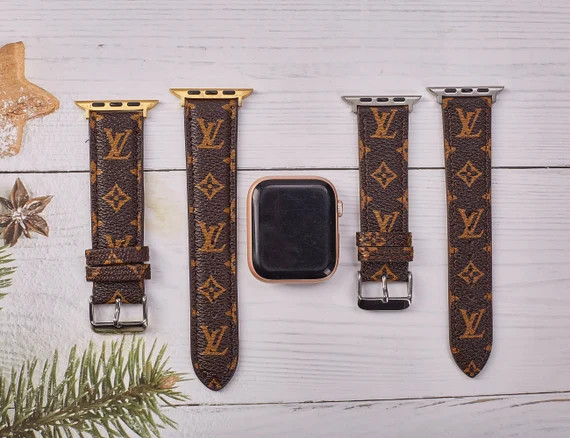 Repurposed Handmade Apple Watch Band Series 1 2 3 4 5 6 SE 38mm 40mm 42mm 44mm - Luxury Fashion G... | Etsy (US)