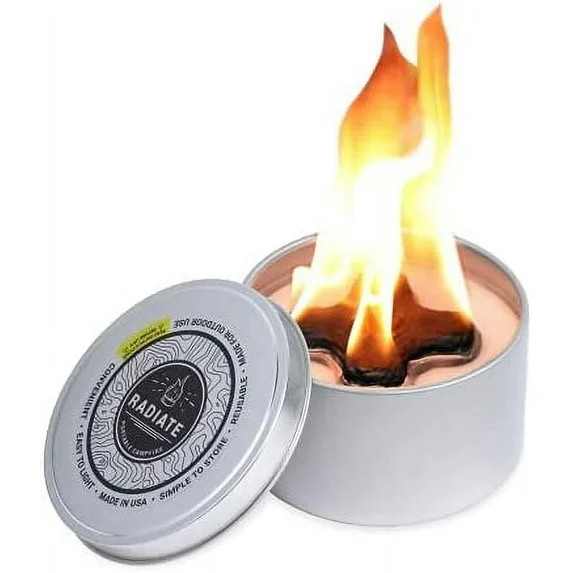 Radiate 4" Soy Wax Metal Fire Pit with Weather-Resistant | Walmart (US)