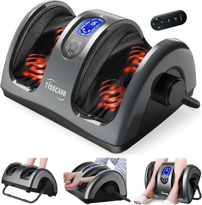TISSCARE Foot Massager with Heat, Shiatsu Foot Massager for Plantar Fasciitis, Neuropathy, Circul... | Amazon (US)
