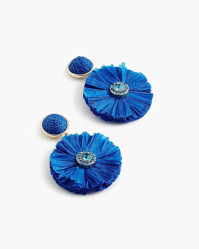 Straw statement earrings | J.Crew Factory