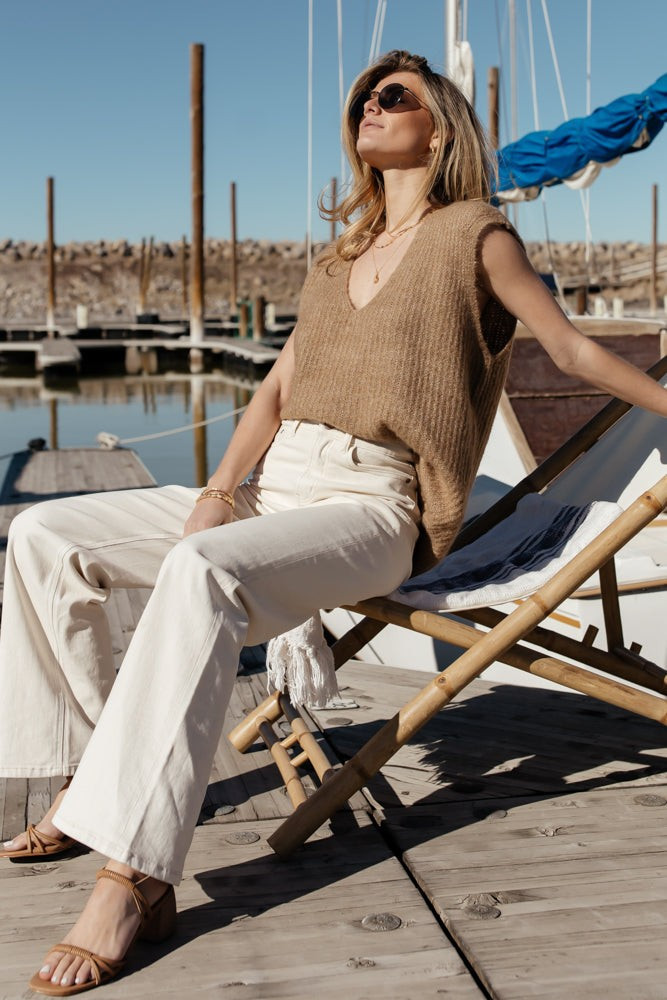 Vero Moda Libbie Sweater Vest in Brown | Böhme US