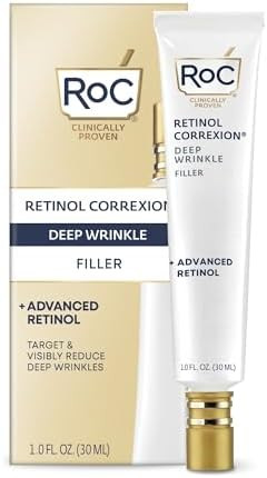 RoC Retinol Correxion Wrinkle Filler for Deep Wrinkles with Hyaluronic Acid & Retinol, Skin Care ... | Amazon (US)
