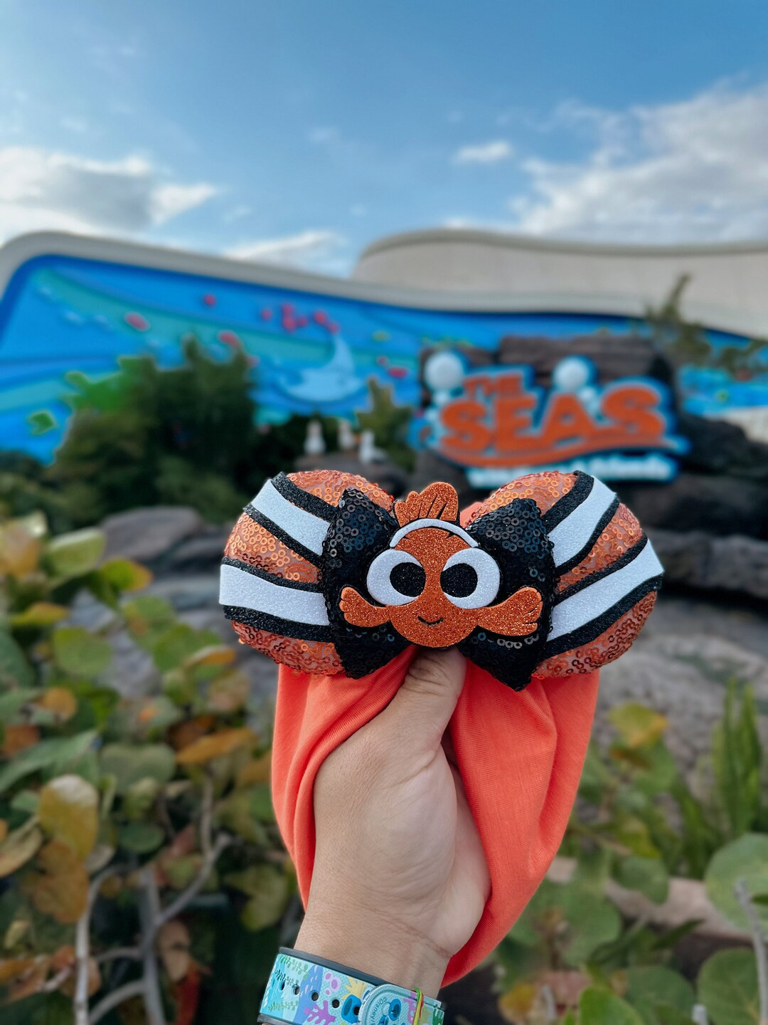 Nemo|| Minnie Ears Headwrap || Finding Nemo Ears || Minnie Ears Turban || Animal Kingdom Ears || ... | Etsy (US)