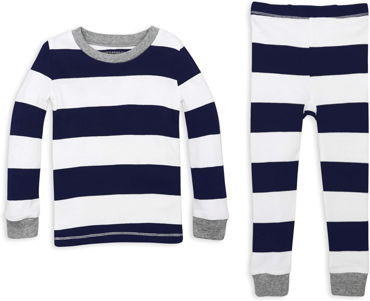 Burt's Bees Baby Baby Boys' Pajamas, Tee and Pant 2-Piece Pj Set, 100% Organic Cotton | Amazon (US)