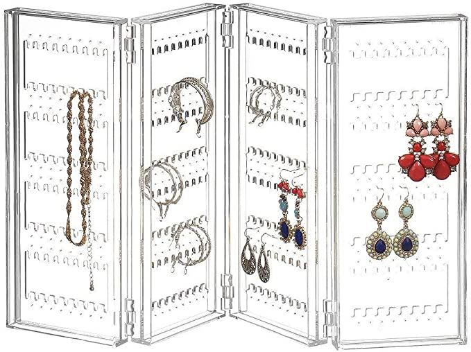 Earring Holder and Jewelry Organizer - Earring Organizer Holds up 140 Pairs of Earrings | Amazon (US)