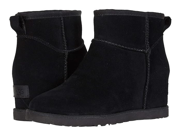 UGG Classic Femme Mini (Black) Women's Cold Weather Boots | Zappos