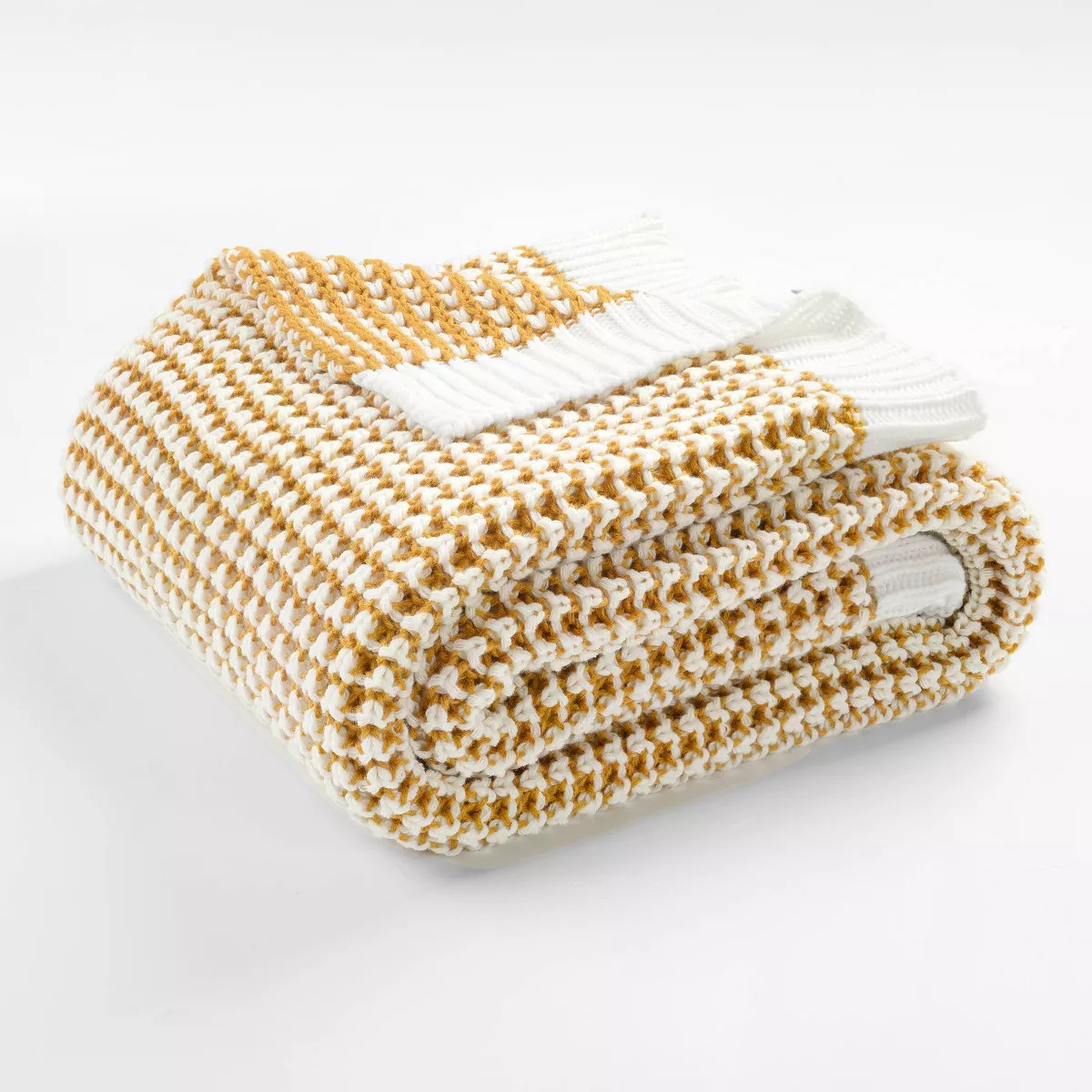 50"x60" Chic and Soft Knitted Throw Blanket Yellow - Lush Décor | Target