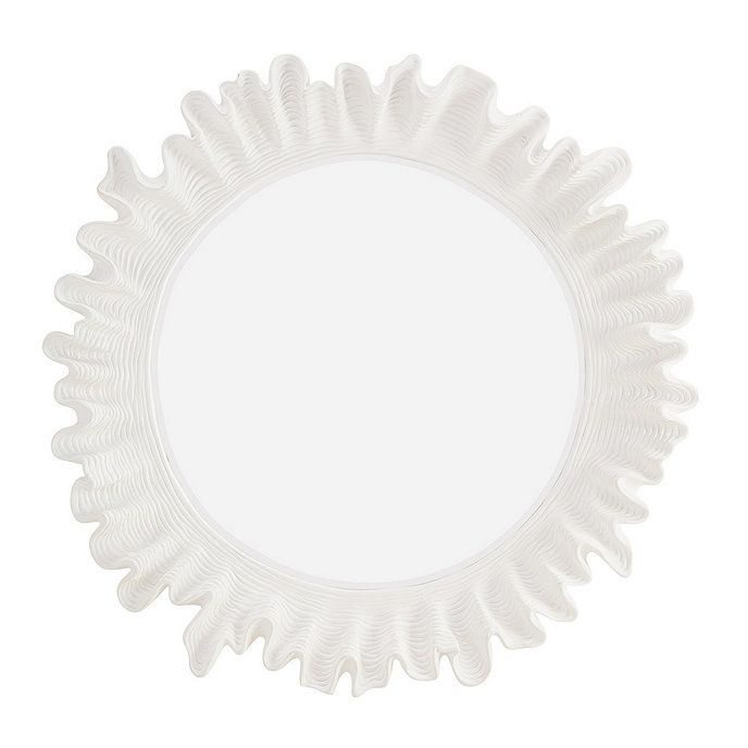 Atoll Scalloped Round Decorative Wall Mirror | Ballard Designs, Inc.