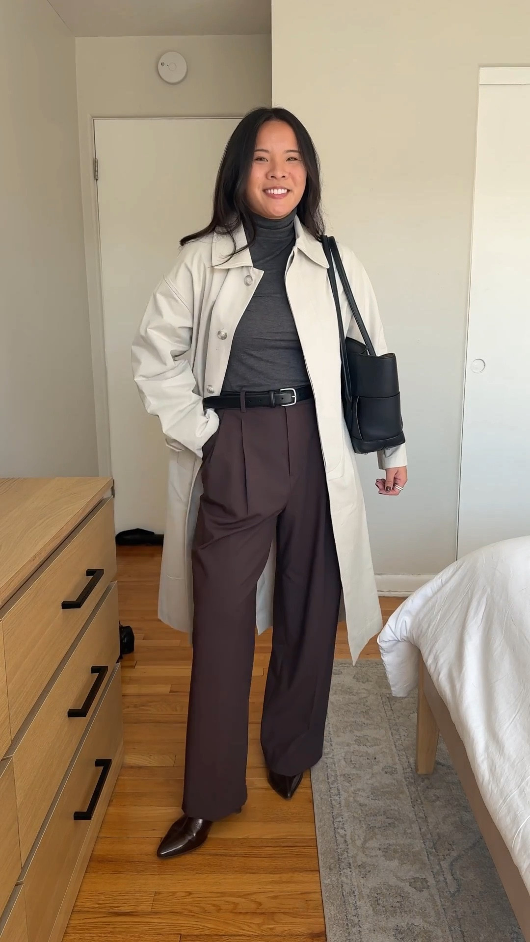 POV: You found the perfect trench coat from @Rue Sophie  👀
#RueSophie #ad

Jacket: size XS
I’m 5’3” and  typically a size 4/6 and would recommend going down one size from your usual! 