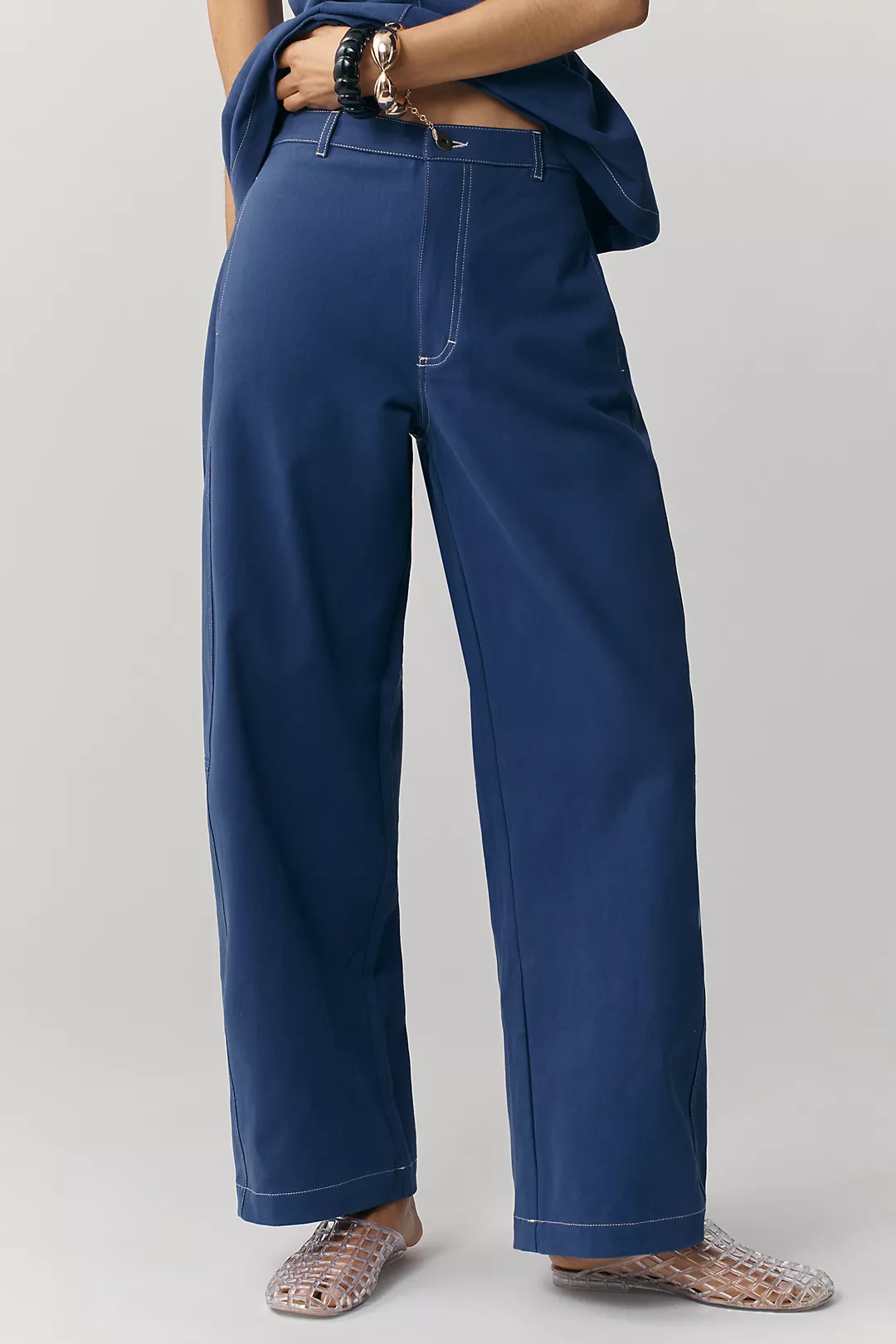 Maeve Crew-Neck Peplum Tank Top | Anthropologie (US)