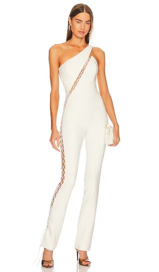x REVOLVE Essex Jumpsuit in Ivory | Revolve Clothing (Global)