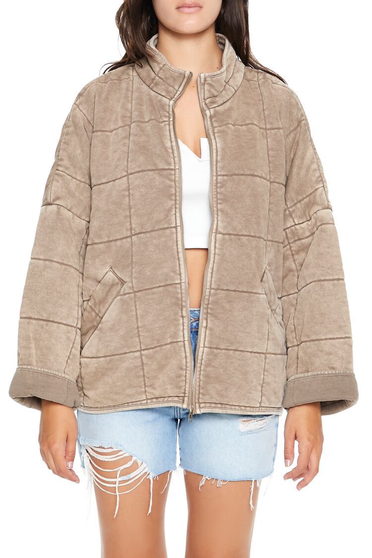 Quilted Zip-Up Jacket | Forever 21