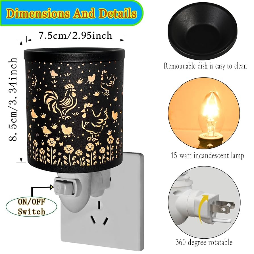 Plug in Wax Warmer Candle Wax Warmer for Scented Wax melt Warmer Plug in Wax melt Warmer Wax Burn... | Amazon (US)