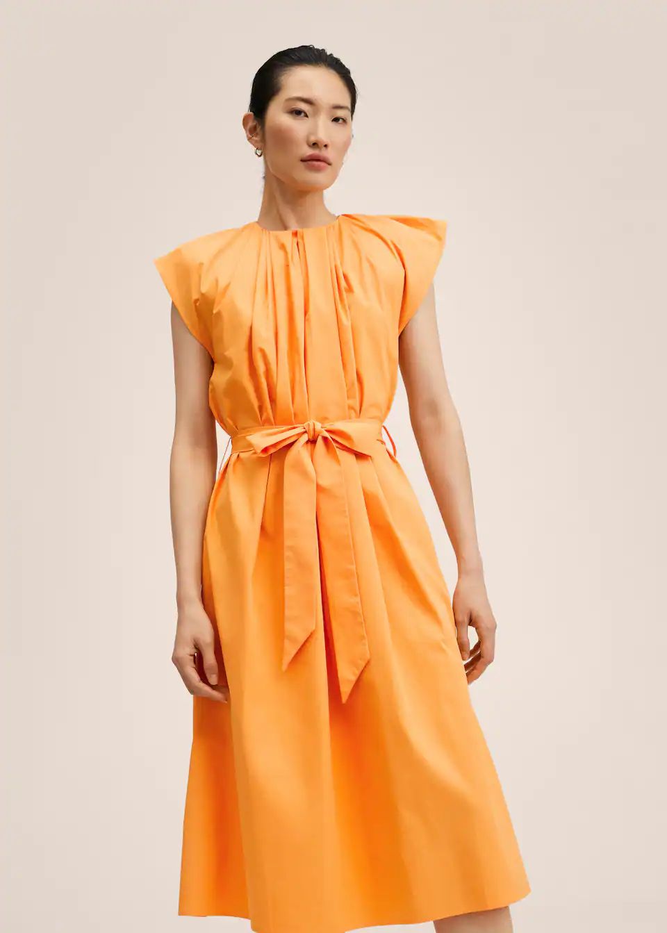 100% cotton bow dress | MANGO (US)