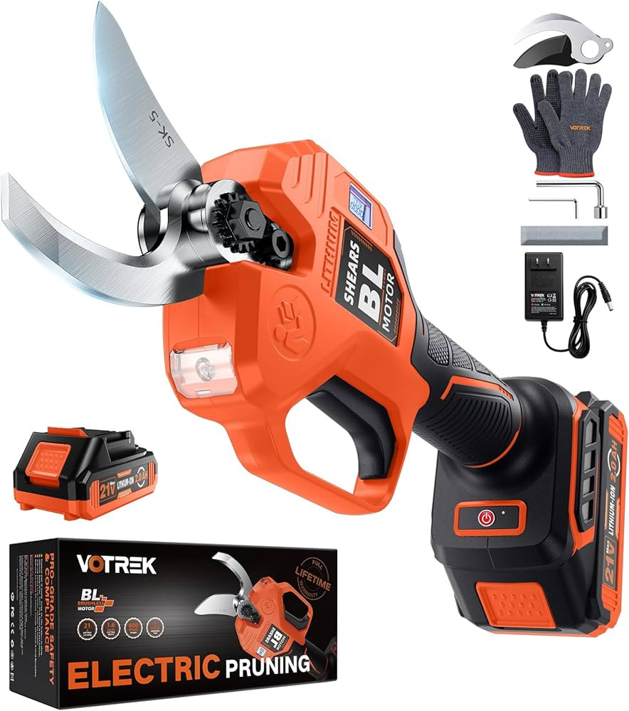 VOTREK® Cordless Electric Pruning Shears, Effort-Saving Power Pruner Cuts Branches up to 1.6", L... | Amazon (US)