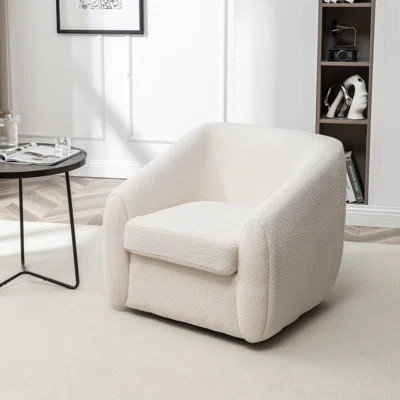 Shively 32'' Wide Upholstered Swivel Chair | Wayfair North America