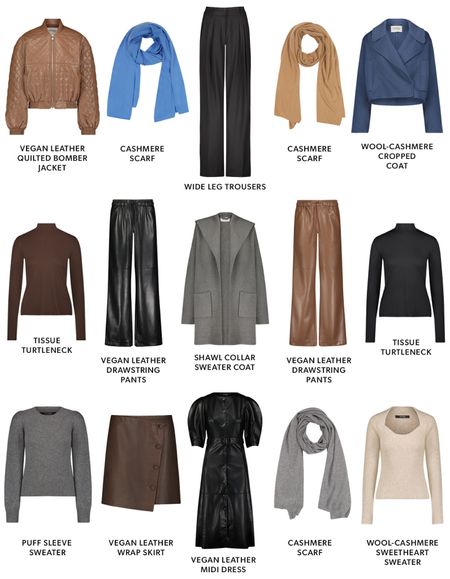 Fall outfits, Mayson the label, sweaters, scarves, cardigan, faux leather pants #falloutfits 

#LTKSeasonal #LTKstyletip