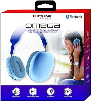 Xtreme Omega Bluetooth Wireless Over-Ear Headphones, Works 33ft from Compatible Devices, Micro-SD... | Amazon (US)