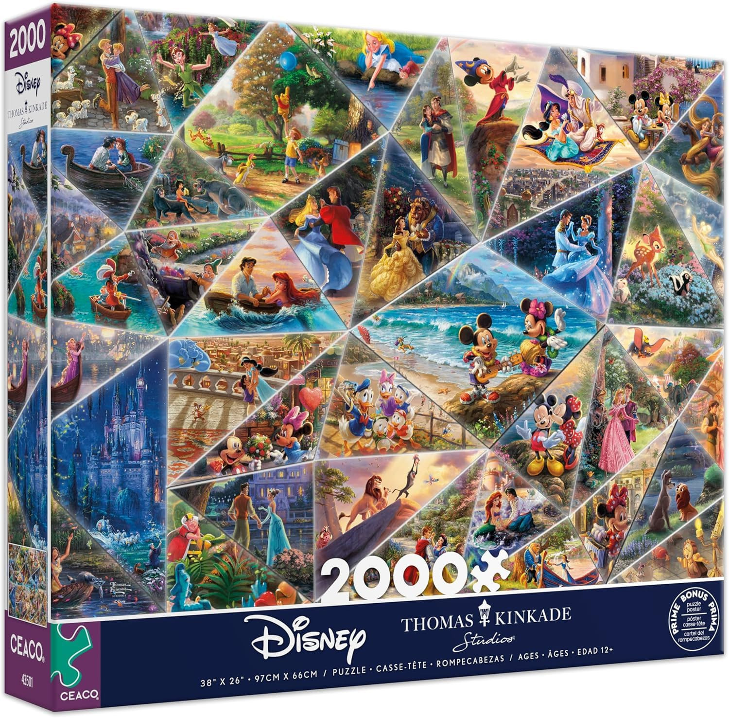 Ceaco - Thomas Kinkade - Disney Collage - 2000 Piece Jigsaw Puzzle | Amazon (US)