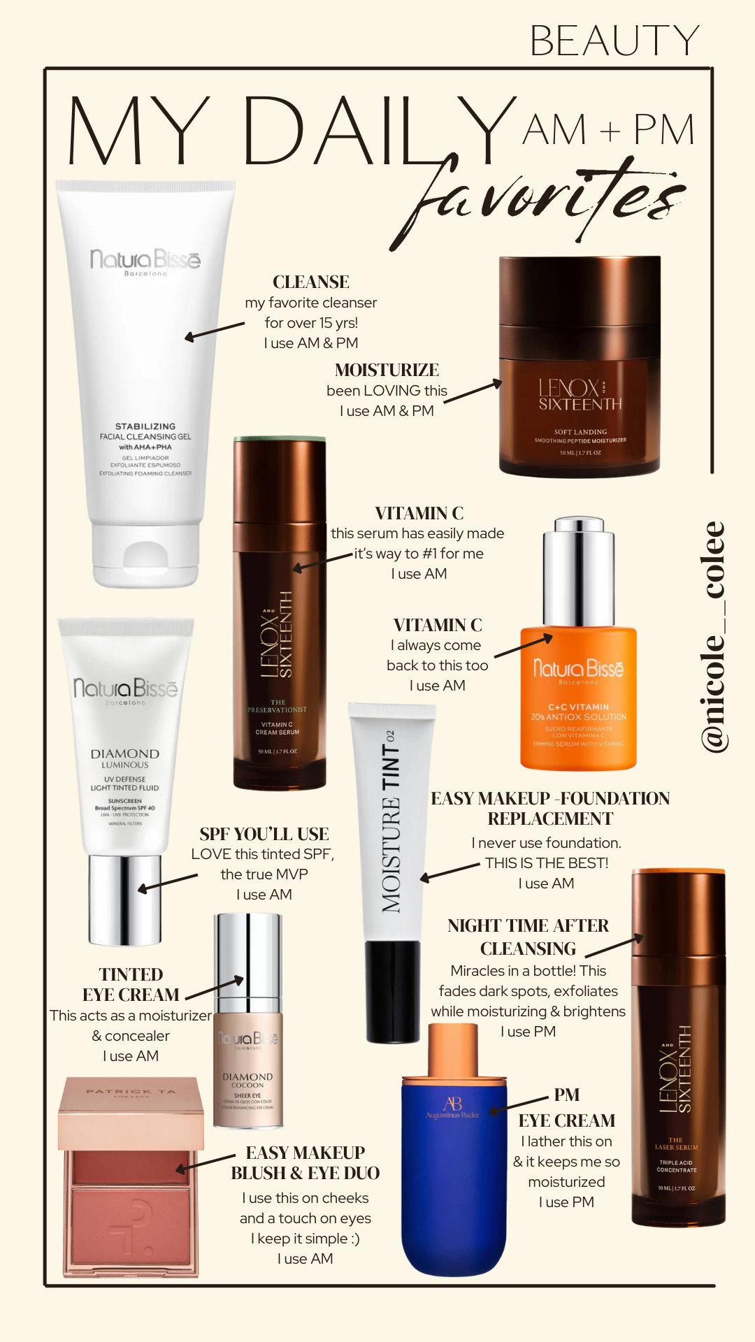 Beauty Favorites I Actually Use Every Day

Simple skincare + five-minute makeup that works.  

I don’t overcomplicate beauty.

My routine focuses on:

• Clean skin
• Hydration
• SPF
• Natural glow
• Easy makeup

Consistency beats complicated.

If it doesn’t fit into my real life, I don’t keep it. 

 

#LTKgrwm #LTKOver40 #LTKBeauty