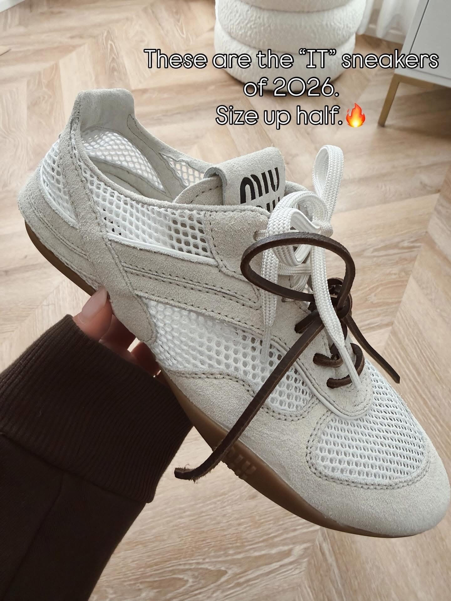 Size up half! The “IT” sneakers of 2026.

Miu miu. Sneakers. Spring break. 

#LTKootd #LTKActive