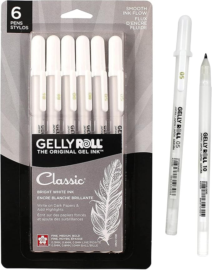 SAKURA Gelly Roll Gel Pens - Fine, Medium & Bold Tip Ink Pens for Journaling, Art, or Drawing - F... | Amazon (US)