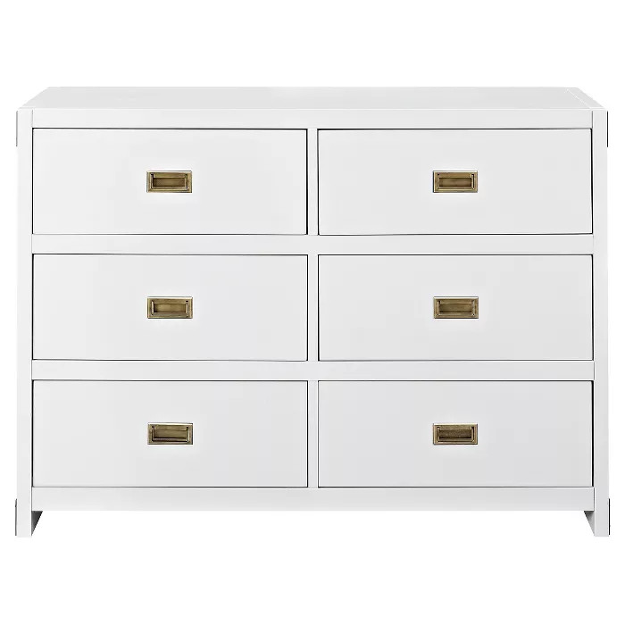 Baby Relax Georgia Campaign Dresser - White | Target