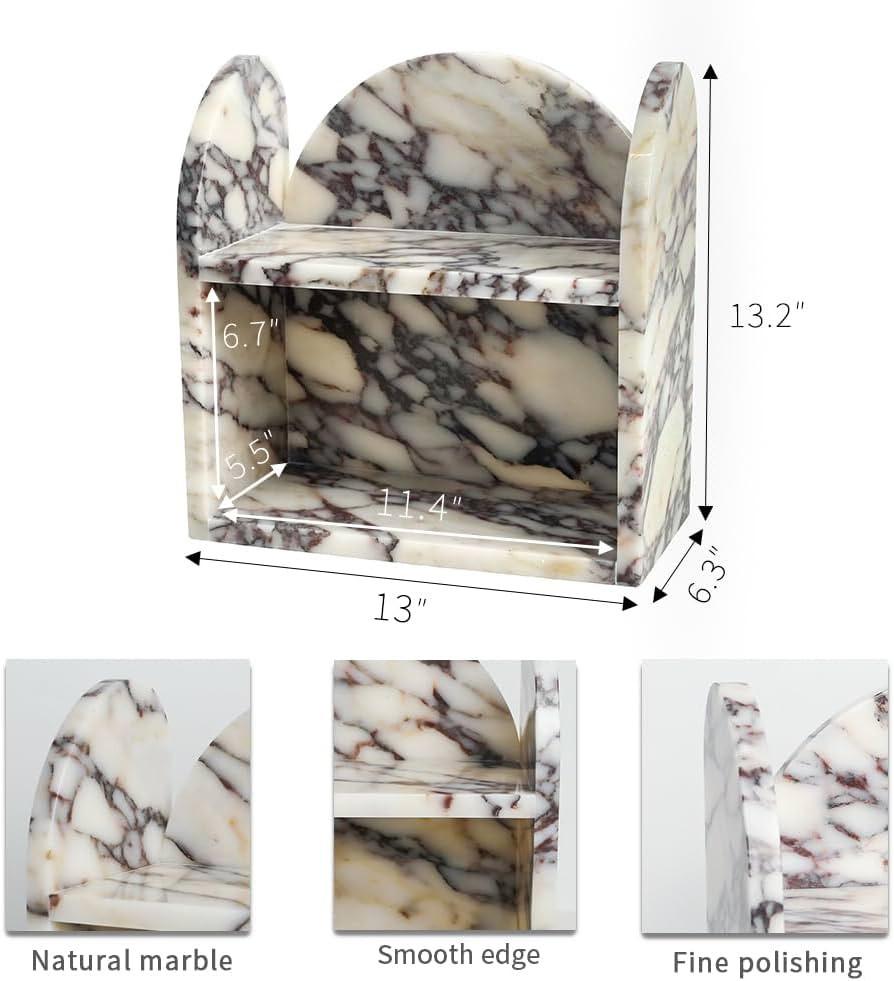 DUANYAN Marble Shelf Bathroom Counter Organizer and Storage 2-Tier | Amazon (US)
